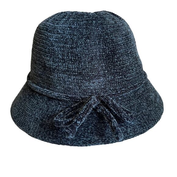 Vince Camuto Chenille Bucket Hat Black - Picture 2 of 4